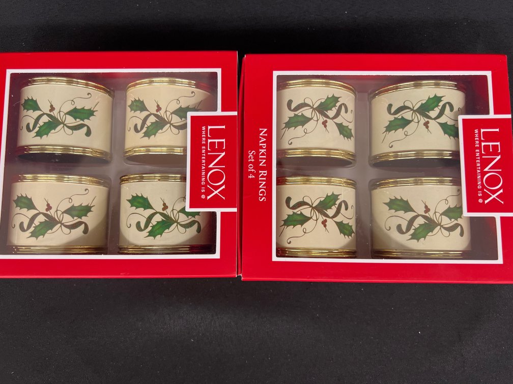 Lenox Holiday Napkin Rings Sets