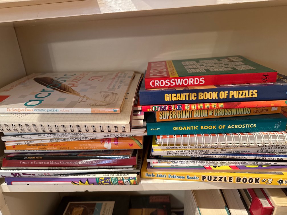 Assorted Puzzle & Word Game Books Collection