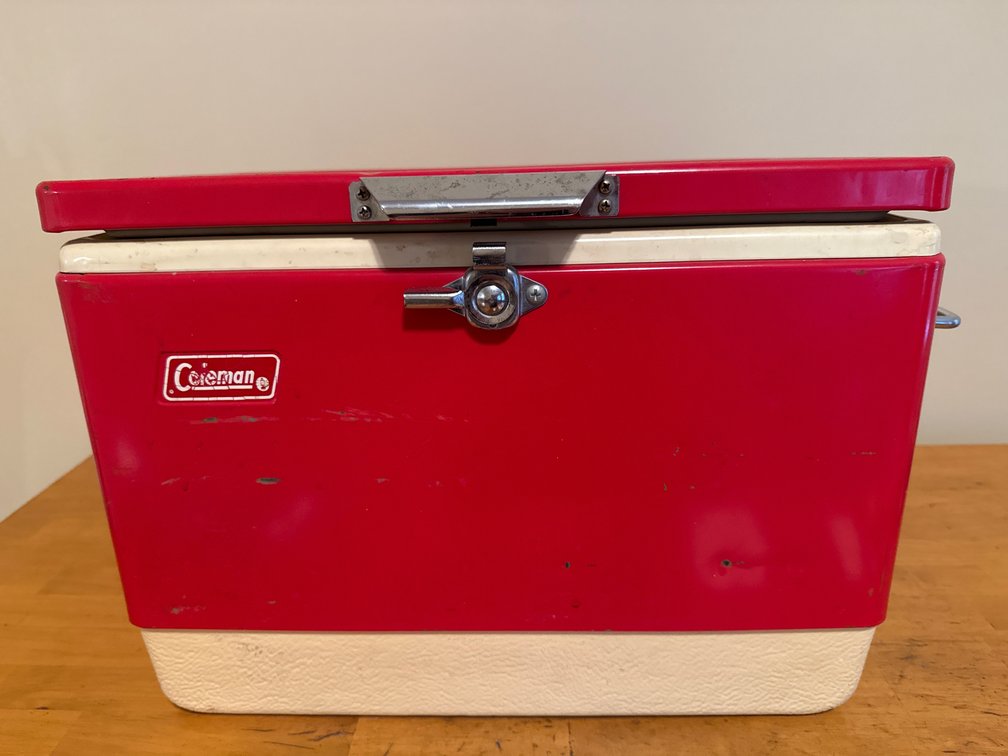 Vintage Coleman Steel Cooler