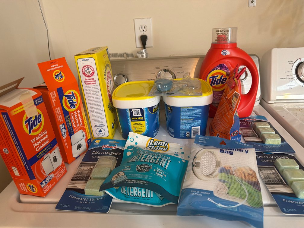 Assorted Household Cleaning & Laundry Supplies