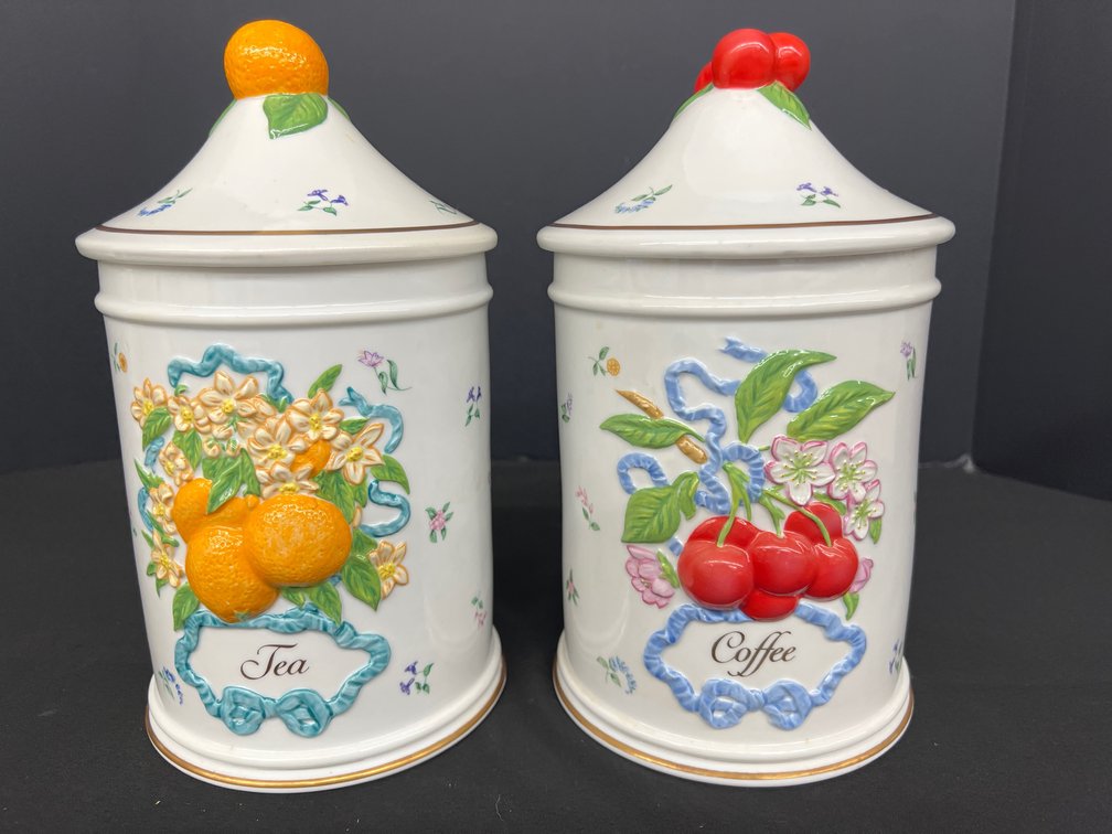 Franklin Mint Le Cordon Bleu Ceramic Canisters