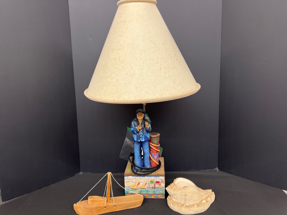 Jim Shore Nautical Lamp & Marine Decor