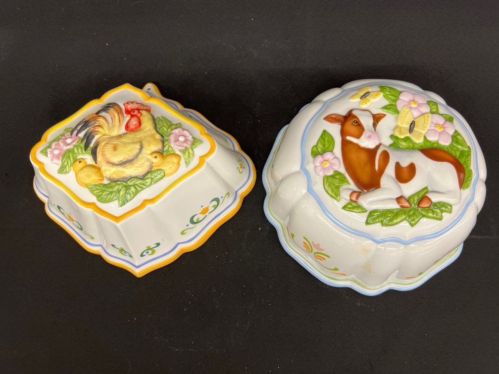 The Franklin Mint Le Cordon Bleu Ceramic Molds