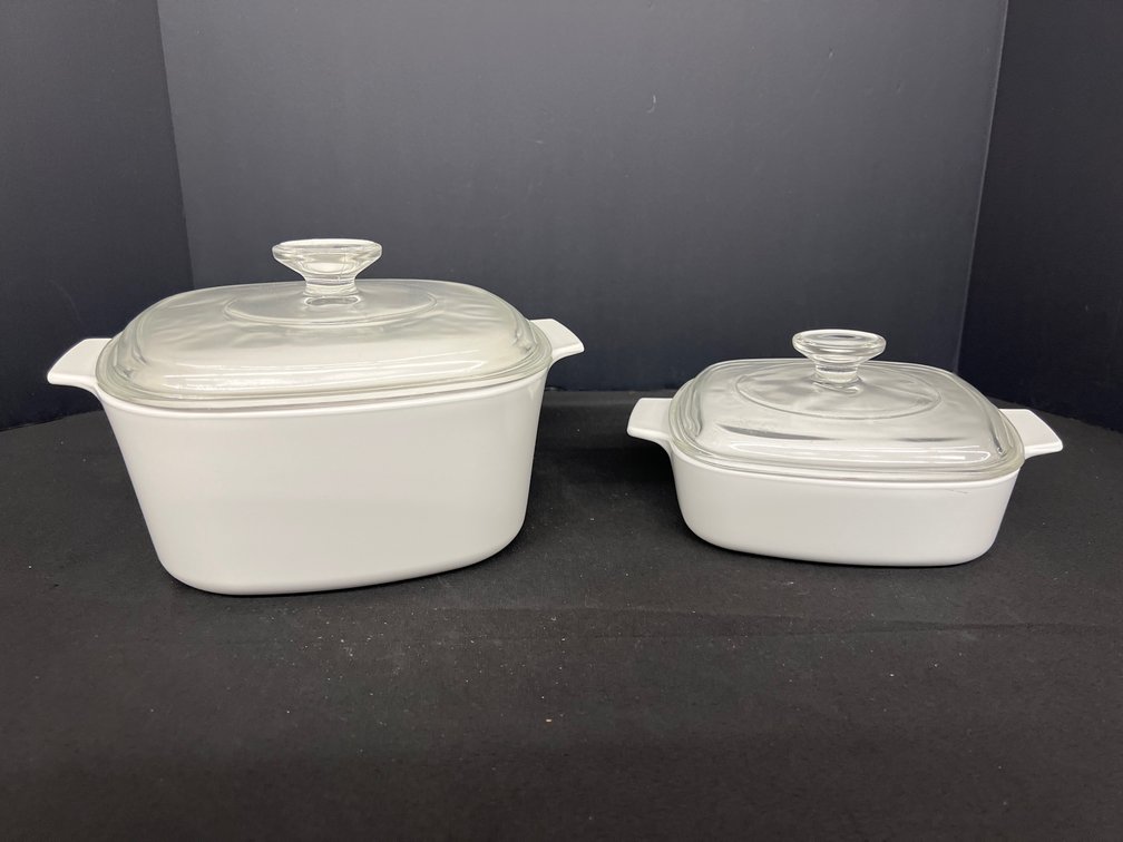 Corning Ware & Centura Casserole Dishes (2)