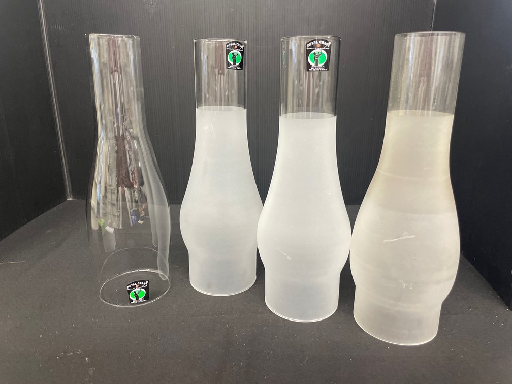 Royal Craft Glass Lamp Chimneys (4)