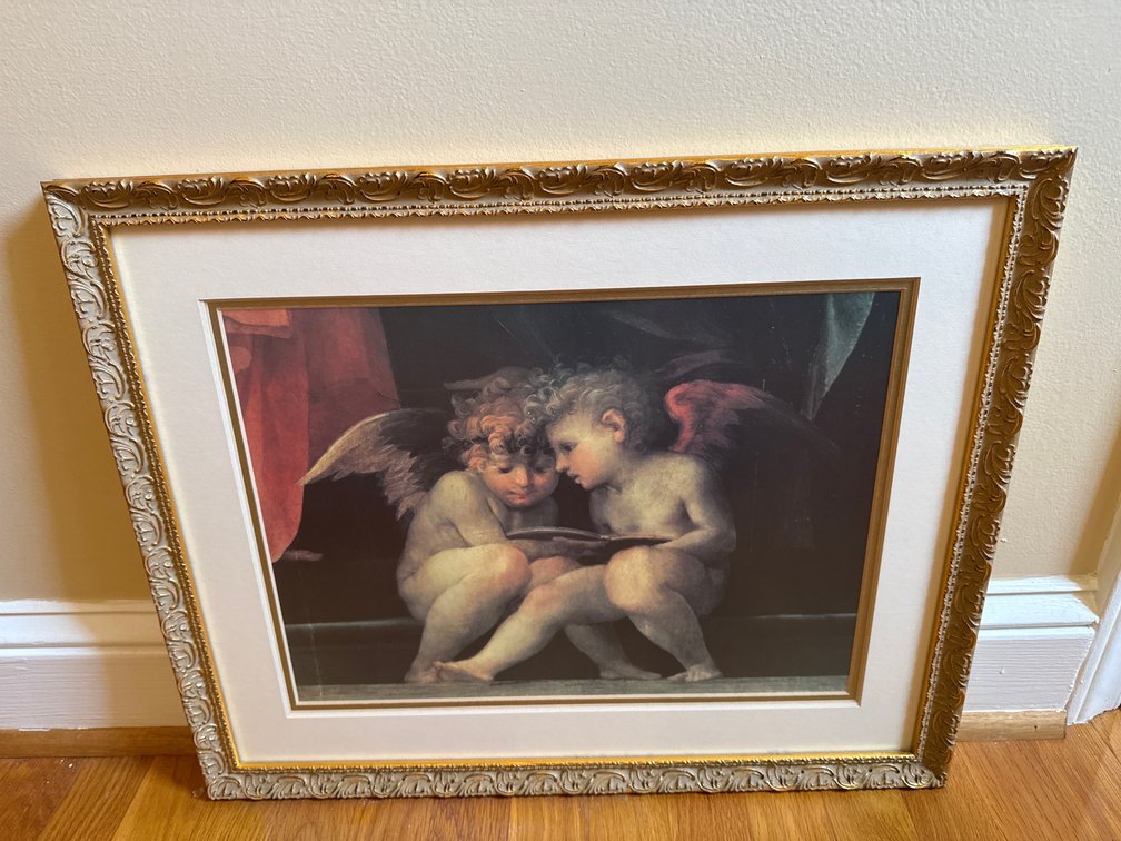 Enterprise Custom Framed Raphael's Cherubs Print