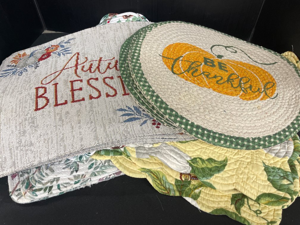 Assorted Textile Table Placemats