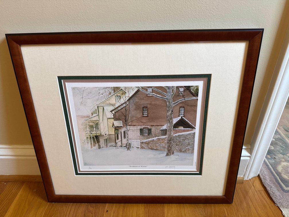 Ed Swaim "Evidence of Winter" Framed Print