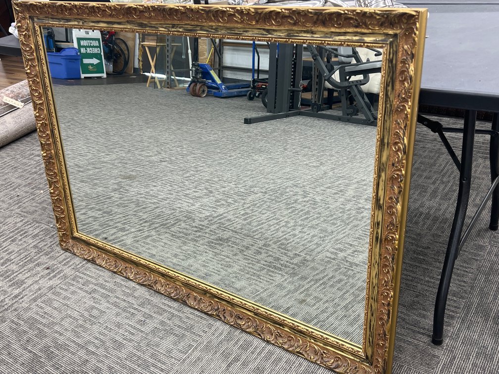Ornate Gold-Tone Framed Mirror