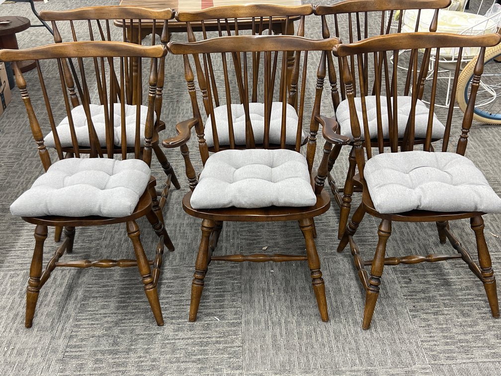 Windsor-Style Spindle-Back Dining Chairs
