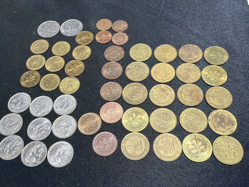 German Deutsche Mark & Pfennig Coins