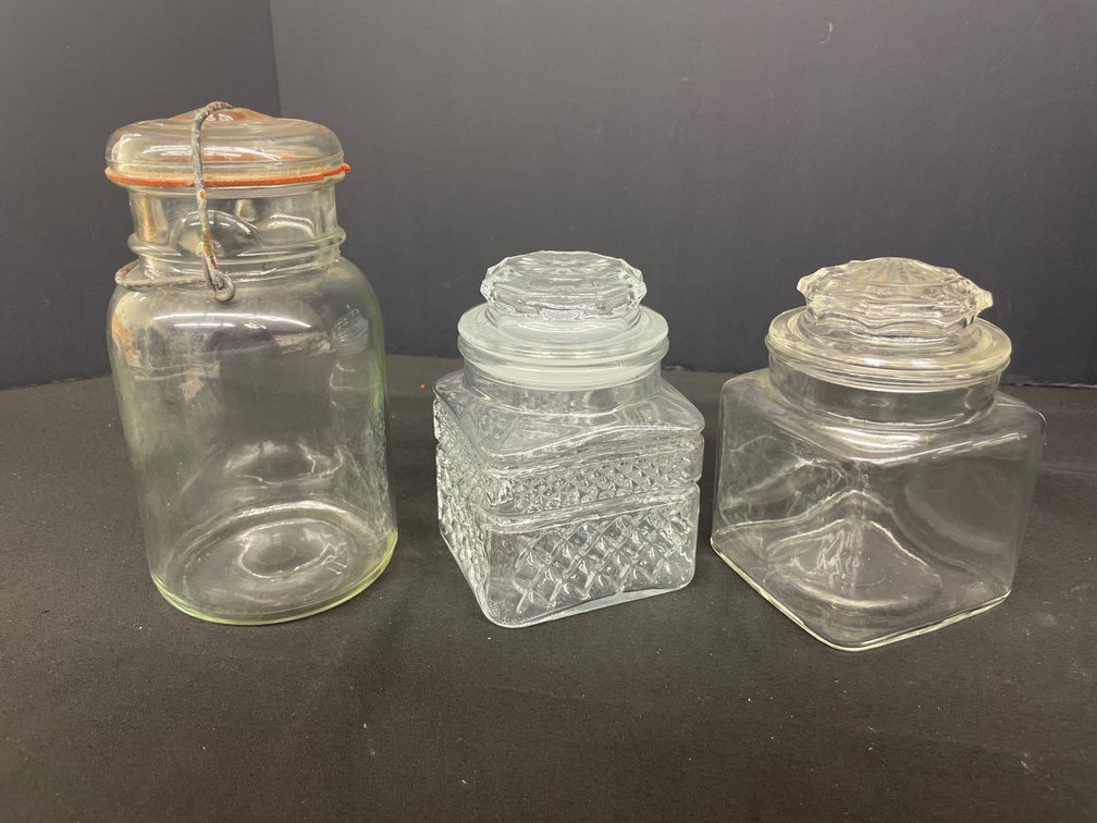 Glass Storage Canisters and IDEAL Canning Jar