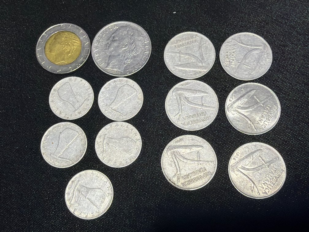 Vintage Italian Lire Coins