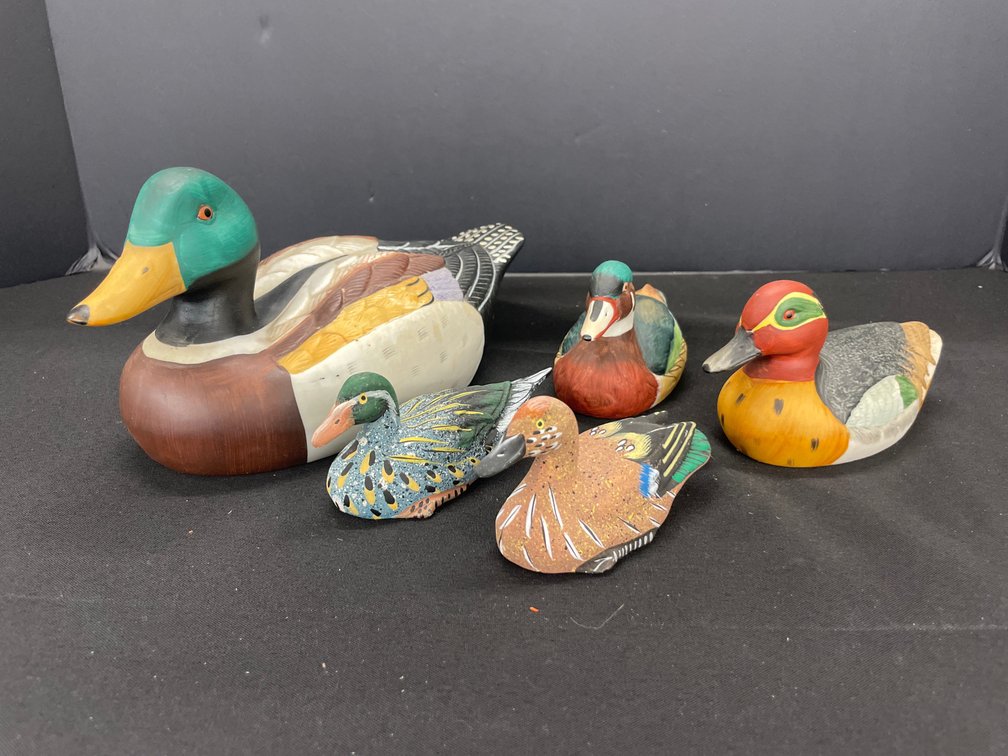 Painted Duck Decoys and Figurines