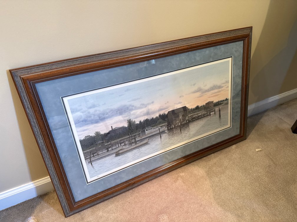 John Furches "Quiet Harbor" Framed Limited Edition Print