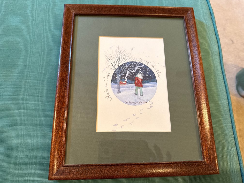 D. Morgan Framed Winter Scene Art Print