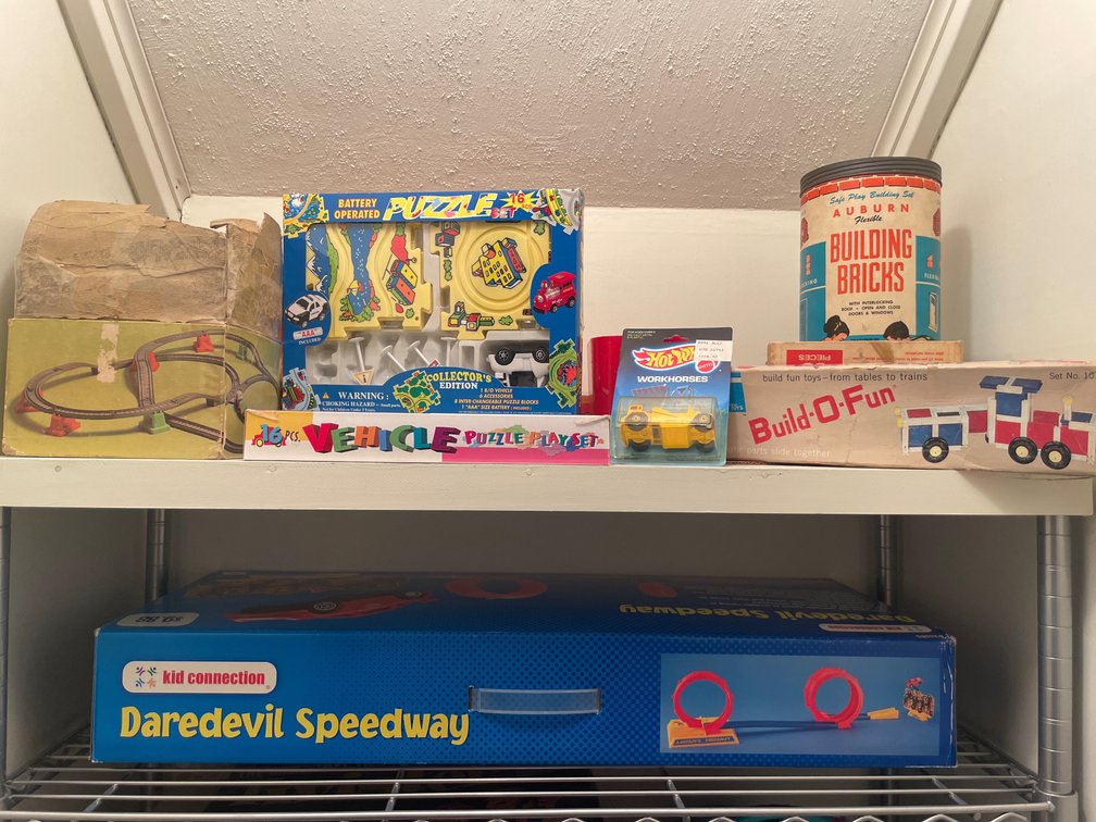 Toy Playsets, Building Sets, Die-Cast Vehicles, and More