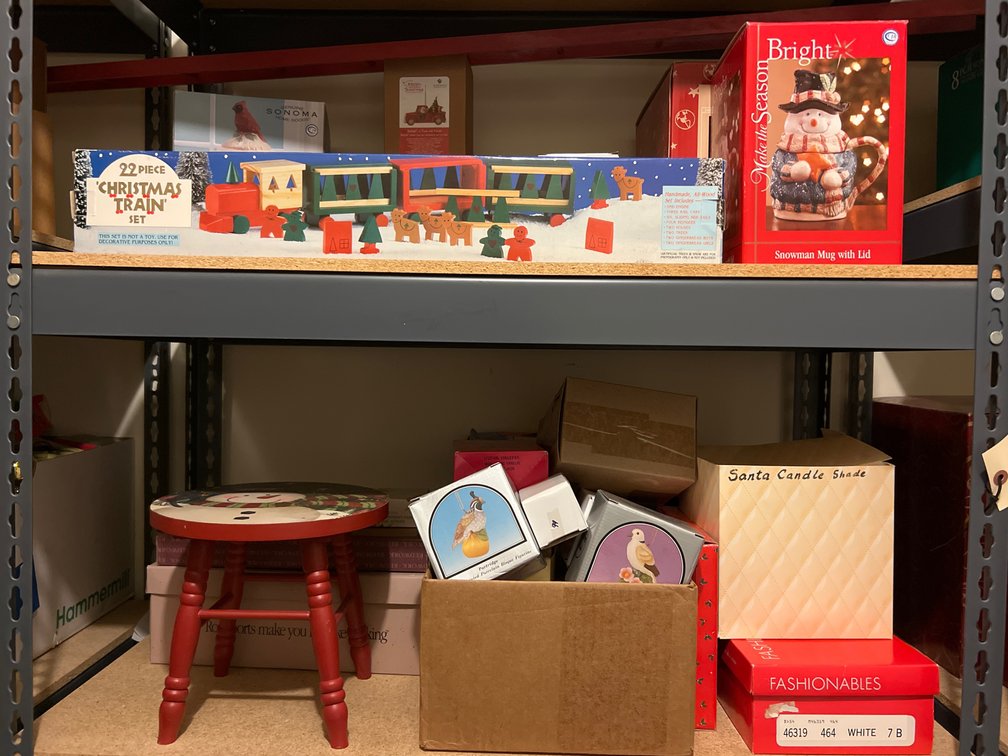 Holiday Decor, Wooden Train Set &  More
