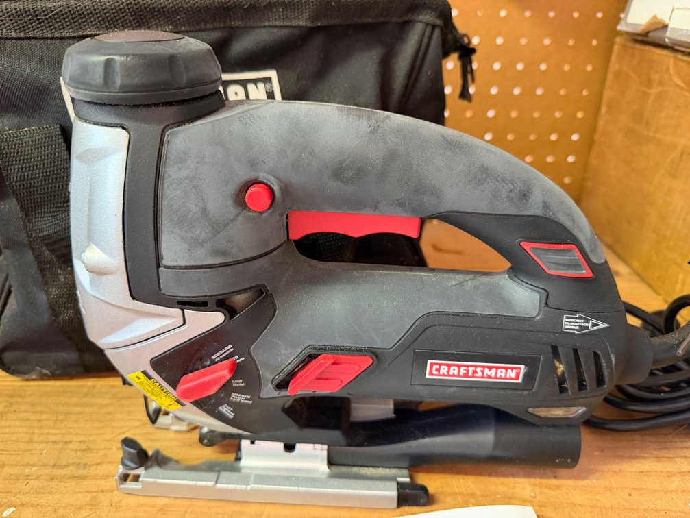 Corded 6 Amp Jig Saw with Blade Sets and Tool Bag