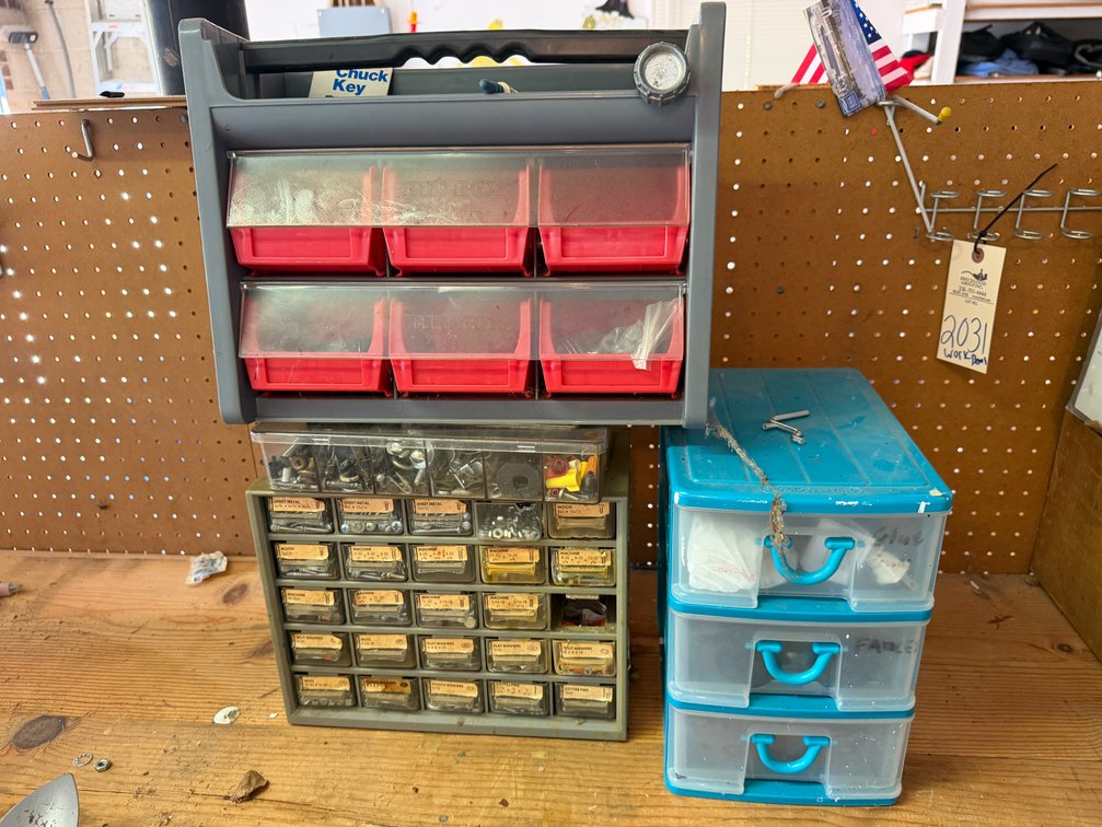 Small-Parts Organizers with Hardware