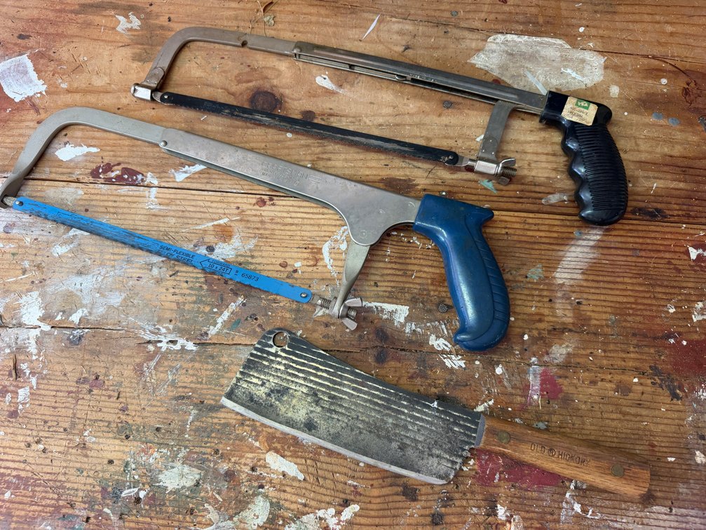Adjustable Hacksaws and Meat Cleaver