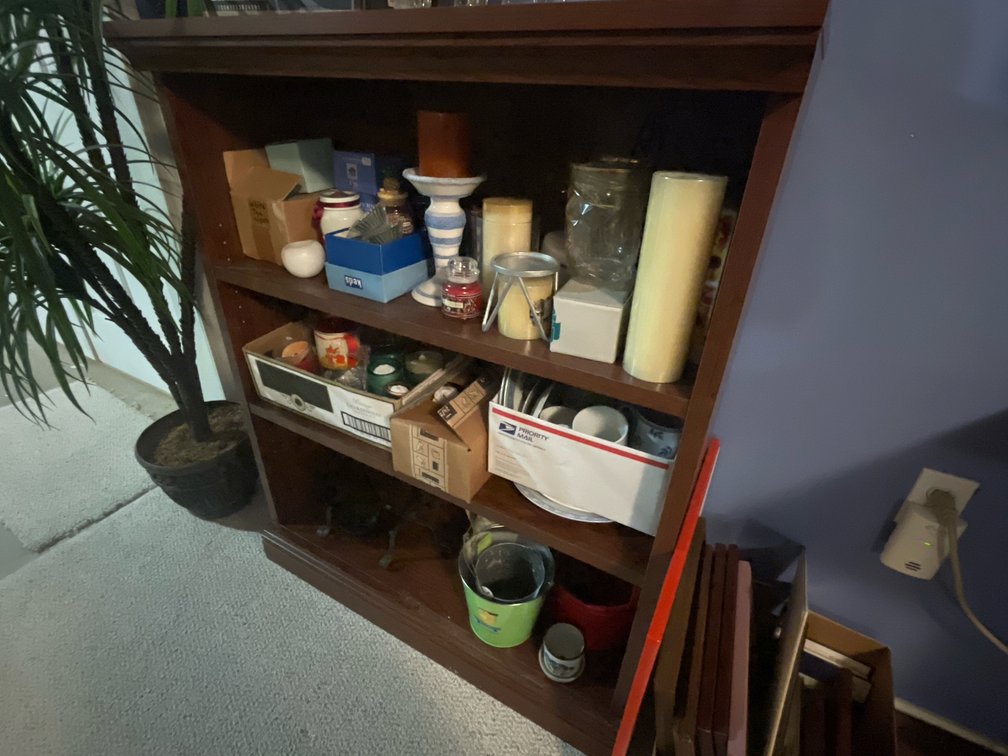 Wooden Four-Tier Open Bookcase