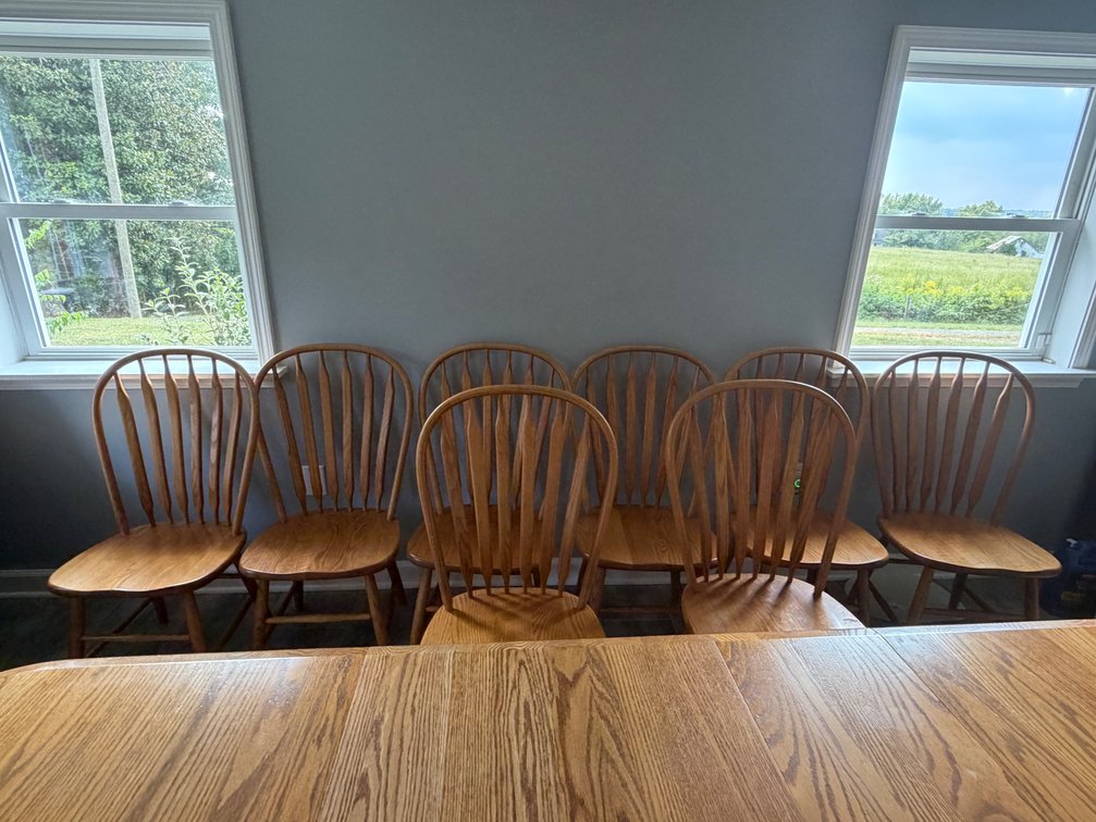 Eight Windsor-Style Dining Chairs
