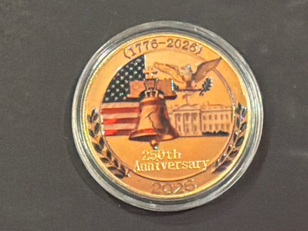 1776-2026 250th Anniversary Commemorative Medallion in Capsule