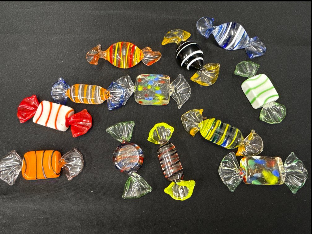 Decorative Art Glass Wrapped Candies