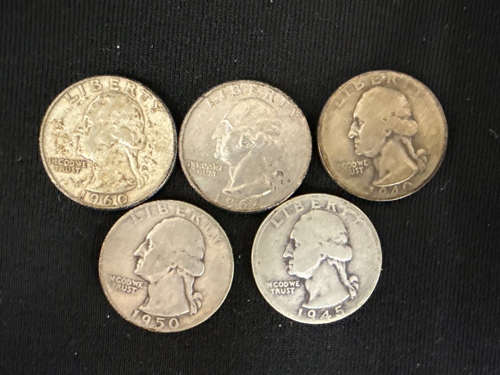 US Washington Quarter Dollar Coins