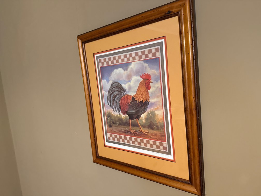 S. Clee Framed Rooster Art Print, 0289 / 2500