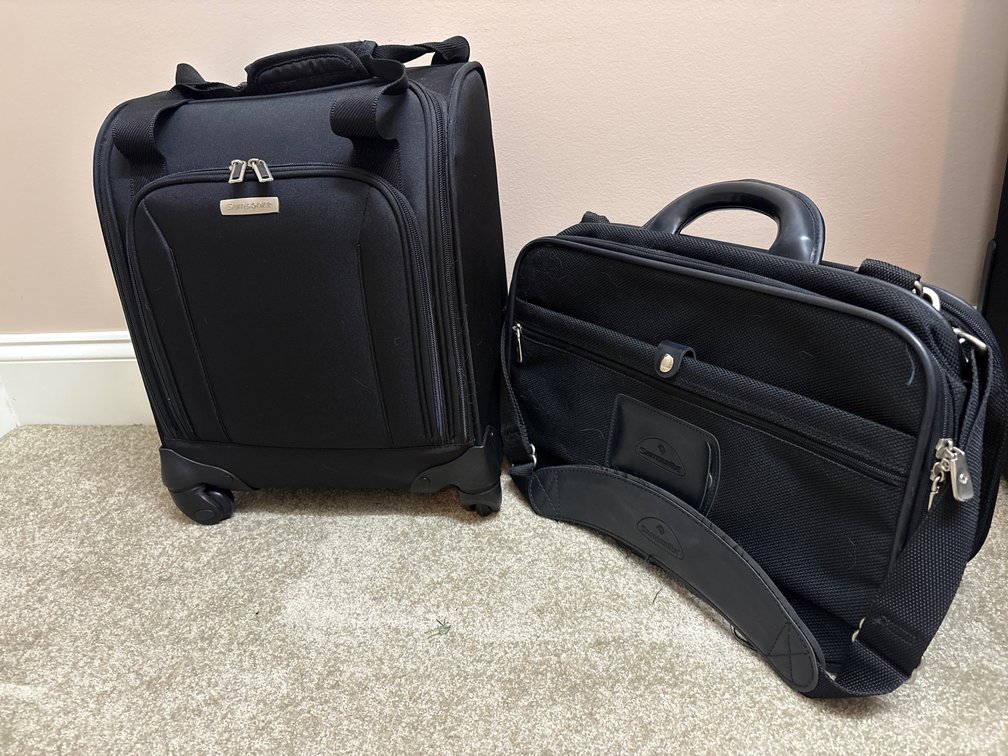 Samsonite Rolling Underseat Bag and Briefcase Set