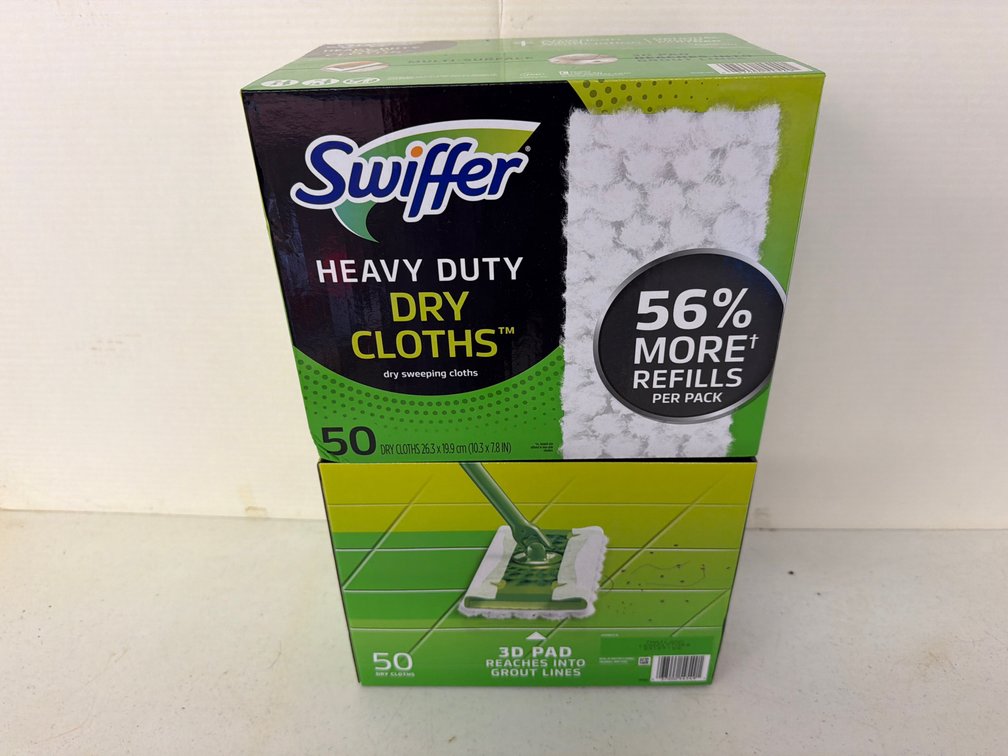 Swiffer Heavy Duty Dry Sweeping Cloth Refills, 2 Boxes