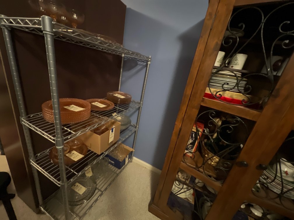 Four-Tier Chrome Wire Utility Shelving Rack