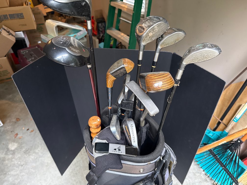 Golf Clubs and Golf Bag