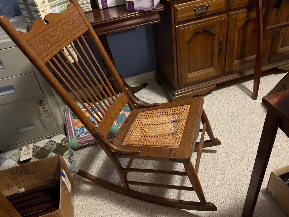 Carved Oak Rocking Chair