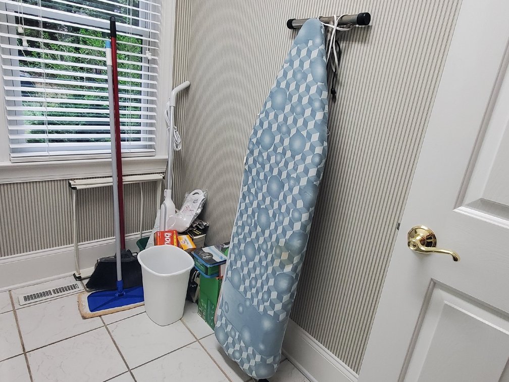 Ironing Board, Mop, Cleaning Supplies and more.