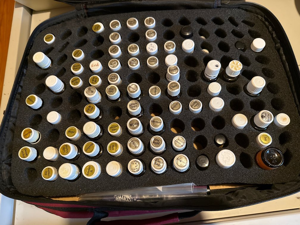 Young Living Essential Oils with Carrying Case and Guides