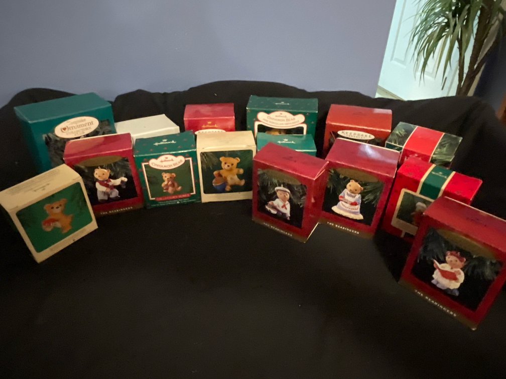 Hallmark Keepsake Boxed Bear Christmas Ornaments