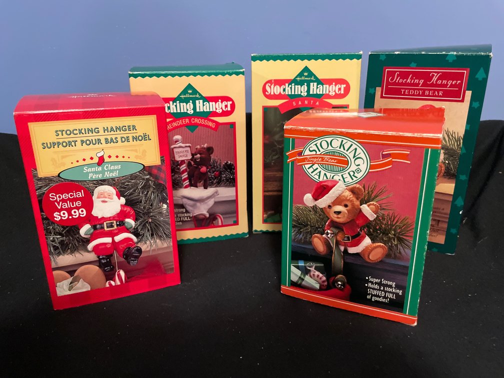Christmas Stocking Hangers in Original Boxes