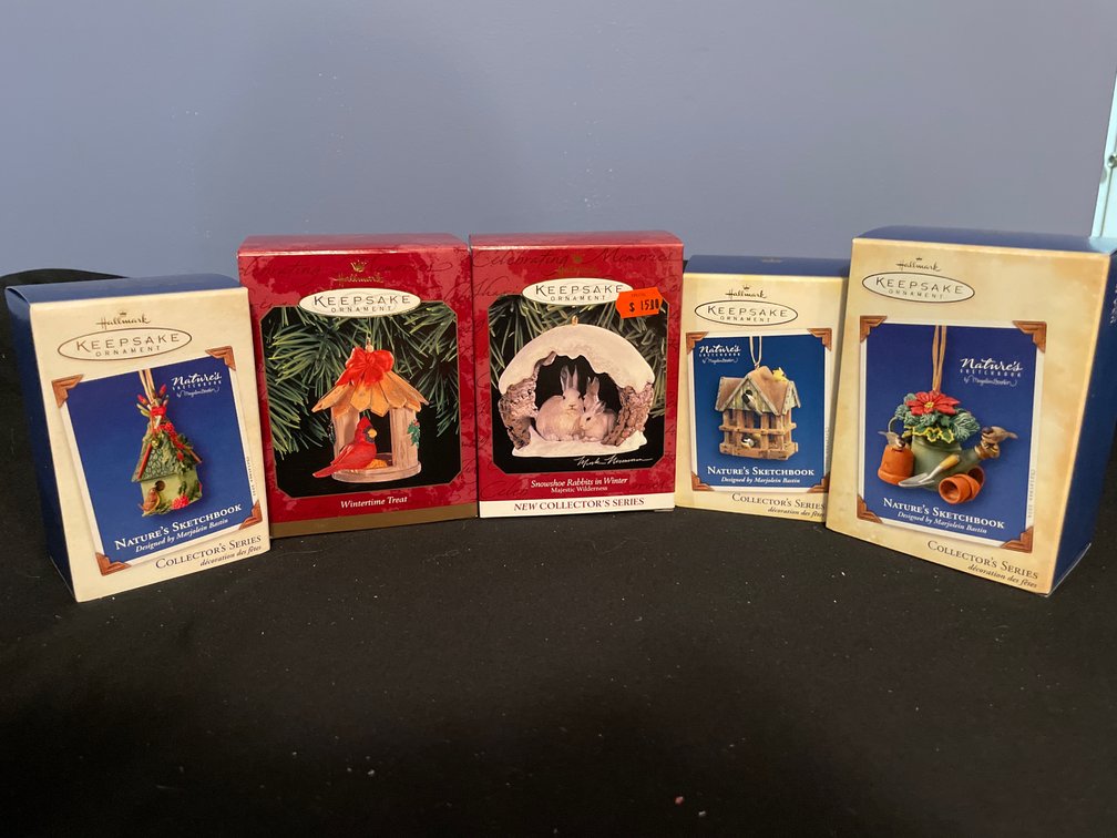 Hallmark Keepsake Nature's Sketchbook and Wildlife Ornaments