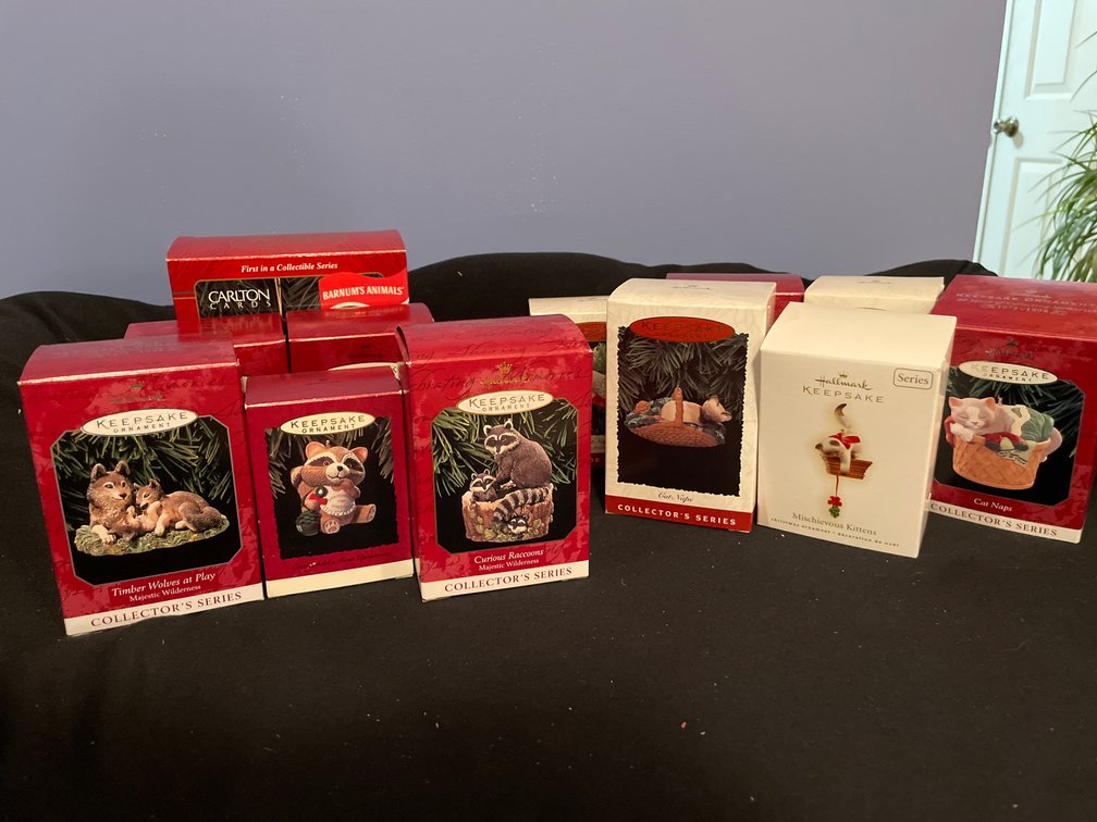 Hallmark Keepsake and Carlton Cards Christmas Ornaments