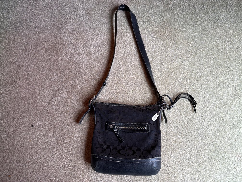 Coach Signature Jacquard Crossbody Bag