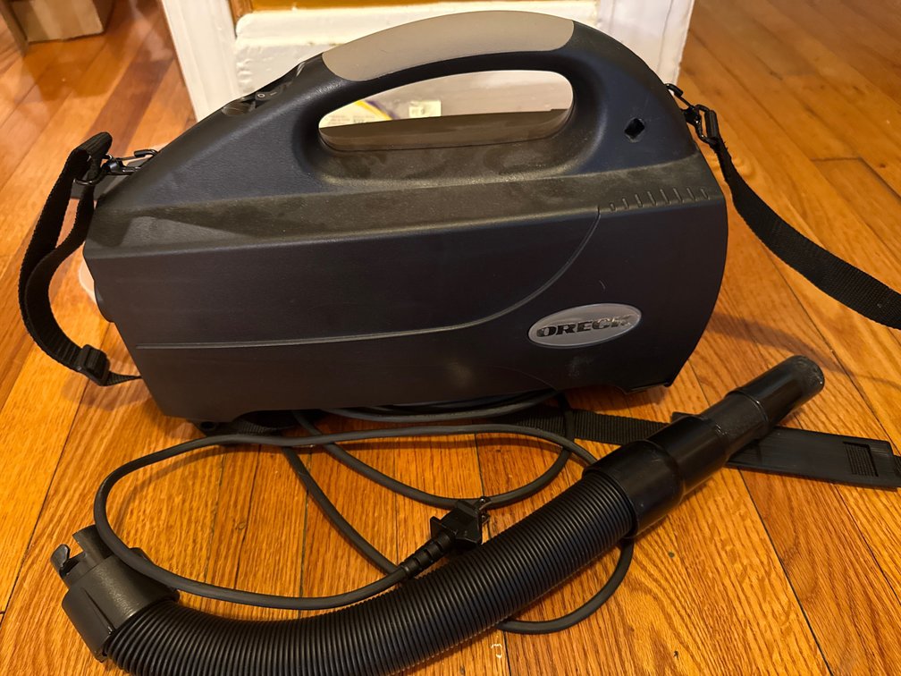 Oreck BB1200DB Portable Canister Vacuum with Attachments