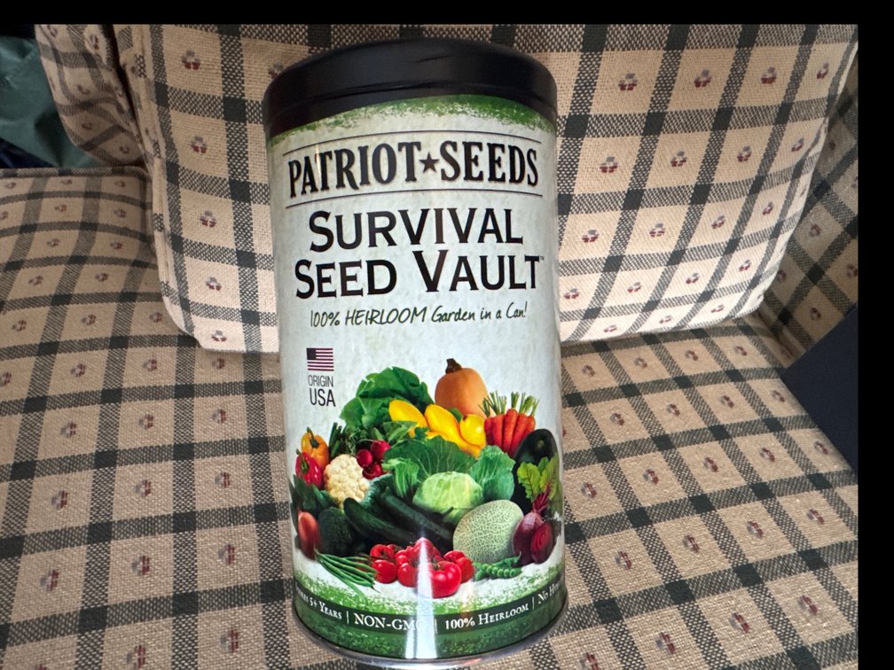 Survival Seed Vault & Seed Canister