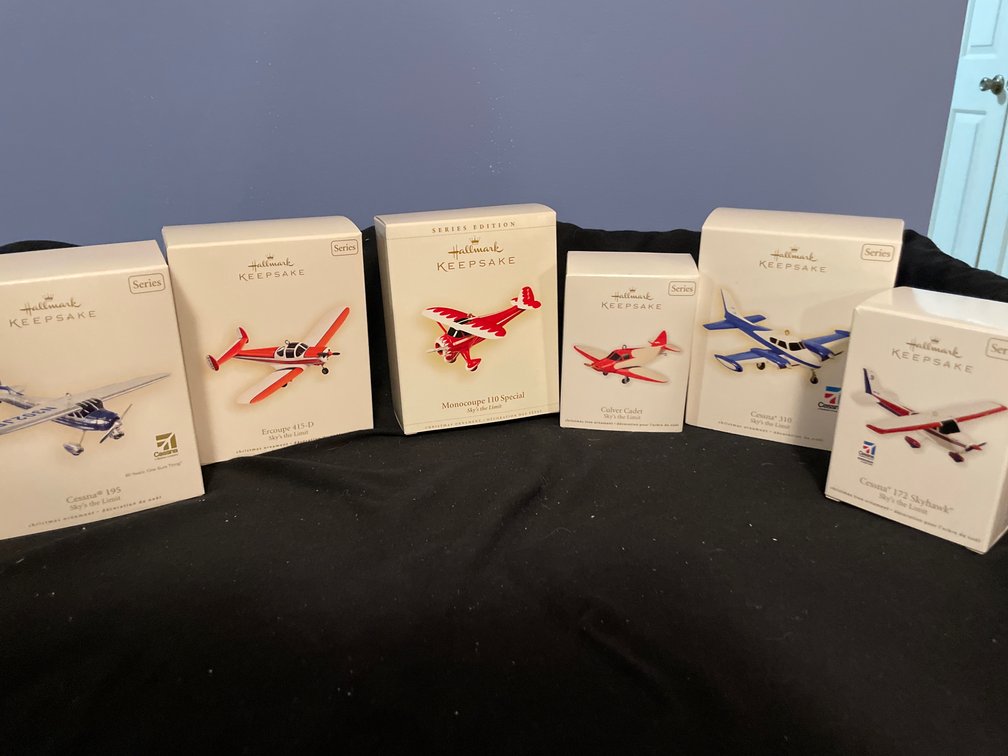 Hallmark Keepsake Sky's the Limit Airplane Ornaments