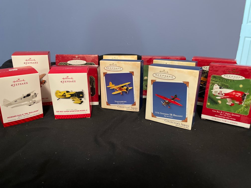 Hallmark Keepsake Sky's the Limit Airplane Ornaments