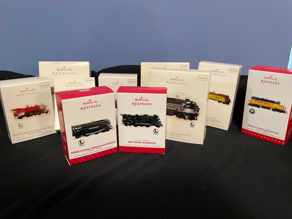Hallmark Keepsake Lionel Train Christmas Tree Ornaments
