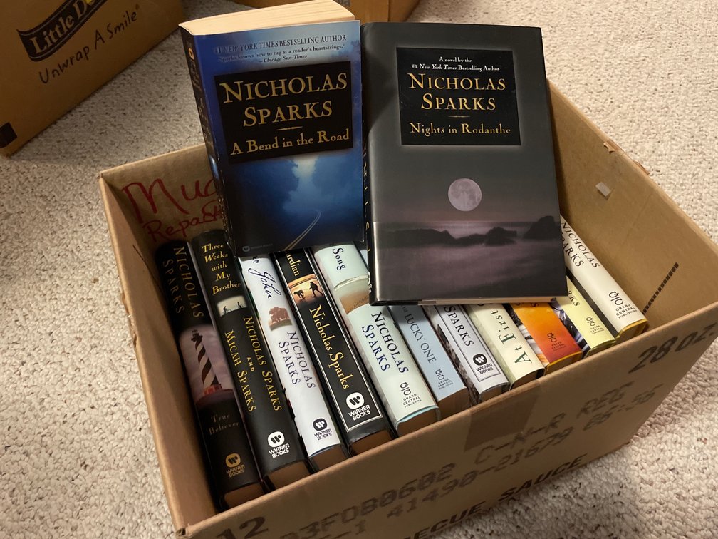 Nicholas Sparks Hardcover Novels with Dust Jackets