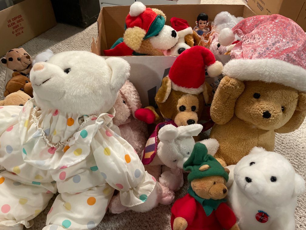 Plush Stuffed Animals, Teddy Grahams Bears, and Doll